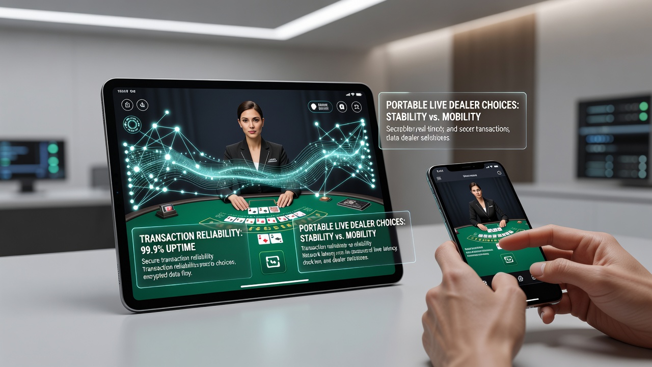Split screen view of a live blackjack table on a tablet with a reward countdown timer next to a transaction confirmation screen