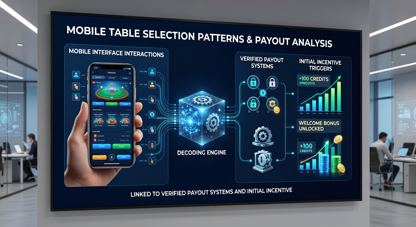 Analytics dashboard illustrating mobile table game patterns connected to payout verification metrics and bonus incentive tracking