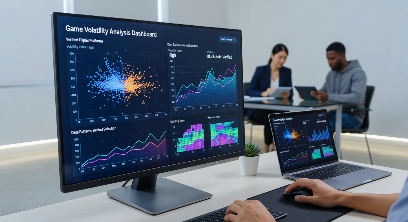 Infographic illustrating player behavior patterns and volatility selection trends on digital platforms