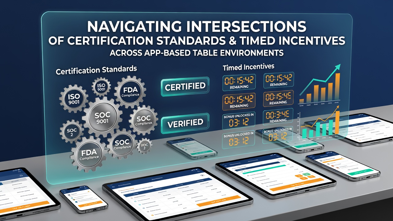 Mobile app interface displaying certified table game options with active timed bonus indicators